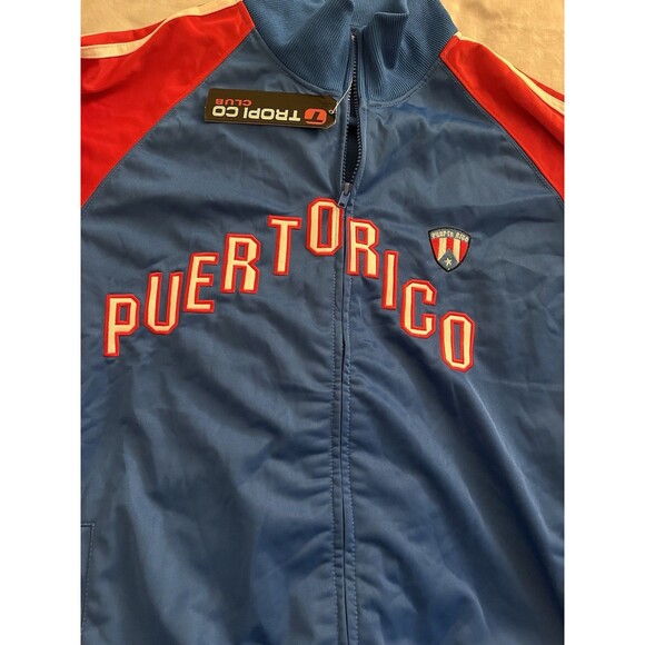 Vintage Tropi Co PUERTO RICO Track Jacket Size L NWT - Picture 5 of 11